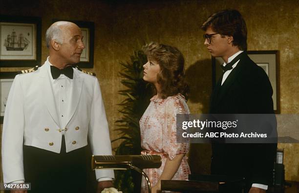 The Captain and Kid/The Dean and The Flunkee/Poor Rich Man/Isaac Aegean Affair" which aired on February 5, 1983. GAVIN MACLEOD;JILL WHELAN;JIMMY...