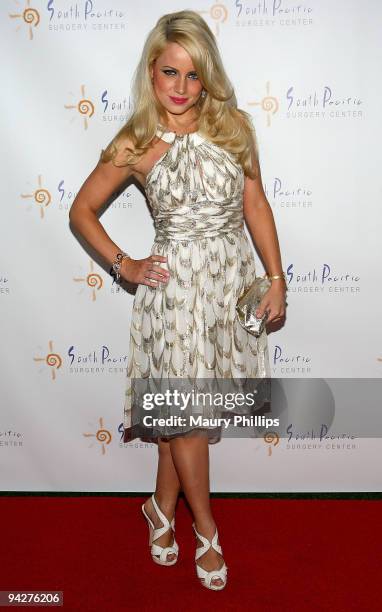 Jaimie Hilfiger arrives at Simine Hashemizdeh's Holiday Red Carpet Event To Benefit M Benga Foundation on December 10, 2009 in Hollywood, California.