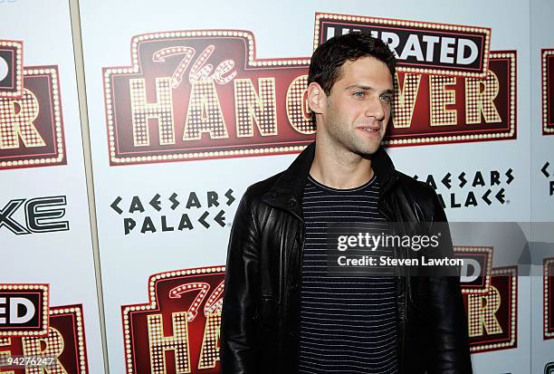 Actor Justin Bartha attends the DVD launch party for the film "The Hangover" at Pure Nightclub, Caesars Palace on December 10, 2009 in Las Vegas,...