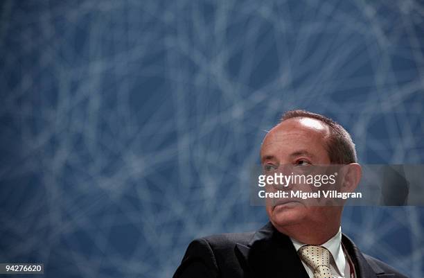 Climate Chief Yvo de Boer looks on prior to a plenary meeting during the first week of the United Nations Climate Change Conference 2009 on December...