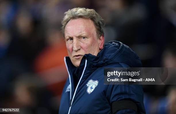 Neil Warnock manager / head coach of Cardiff City during of the Sky Bet Championship match between Cardiff City and Wolverhampton Wanderers at...