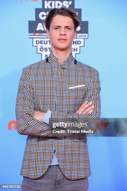 Actor Jace Norman during the Nickelodeon Kids Choice Awards on April 6, 2018 in Rust, Germany.