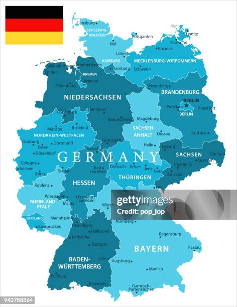 31 - germany - murena spot isolated 10 - stuttgart stock illustrations