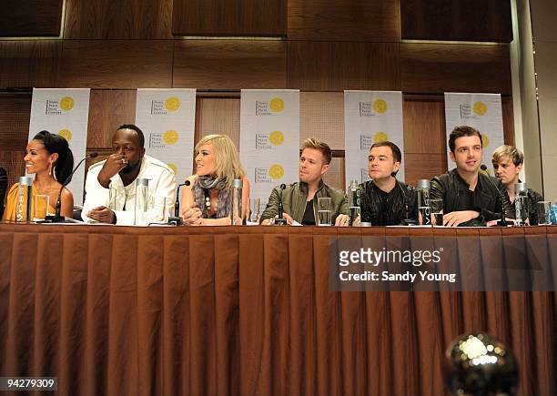 Jada Pinkett Smith, Wyclef Jean, Natasha Bedingfield and Westlife Nicky Byrne, Shane Filan, Mark Feehily and Kian Egan attend the Nobel Peace Prize...