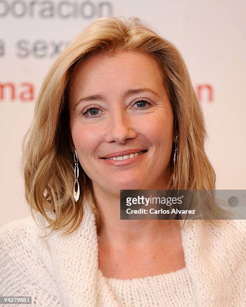 Actress Emma Thompson attends "The Journey" opening exhibition at Retiro Park on December 11, 2009 in Madrid, Spain.