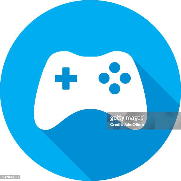 ilustrações, clipart, desenhos animados e ícones de silhueta de ícone de controlador de vídeo game - controle de video game
