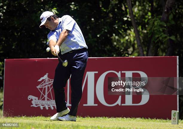 David Frost of South Africa in action during round one of the Mauritius Commercial Bank Open played at The Legends Course, Constance Belle Mare...