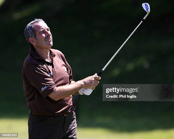 Sam Torrance of Scotland in action during round one of the Mauritius Commercial Bank Open played at The Legends Course, Constance Belle Mare Plage,...