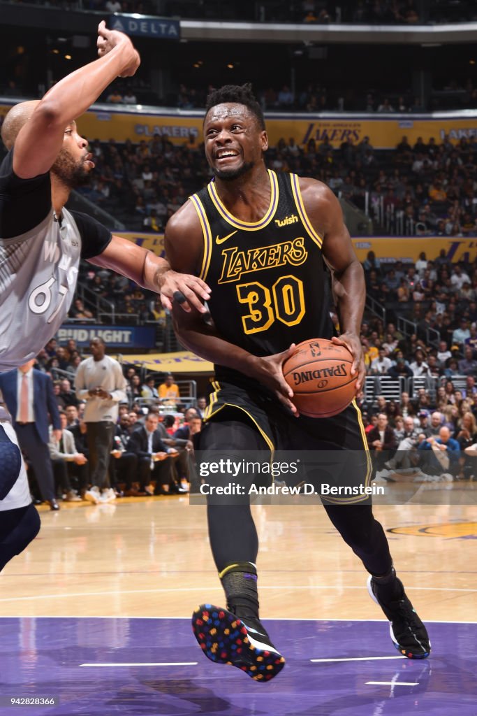 Minnesota Timberwolves v Los Angeles Lakers