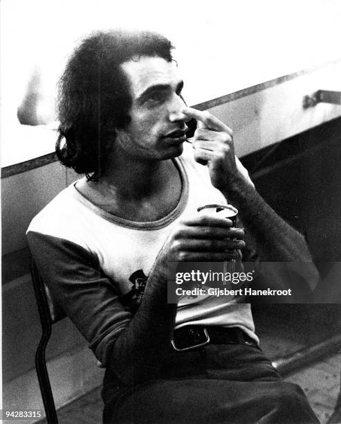 Donald Fagen posed backstage on July 3rd 1974 in Los Angeles, California, United States.