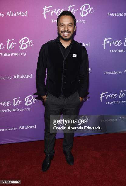 Actor Carlos Moreno Jr. Attends the premiere of the AltaMed "Free To Be" sexual health campaign at the Target Terrace Lounge on April 6, 2018 in Los...