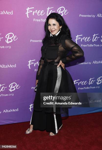 Singer Maria Conchita Alonso attends the premiere of the AltaMed "Free To Be" sexual health campaign at the Target Terrace Lounge on April 6, 2018 in...