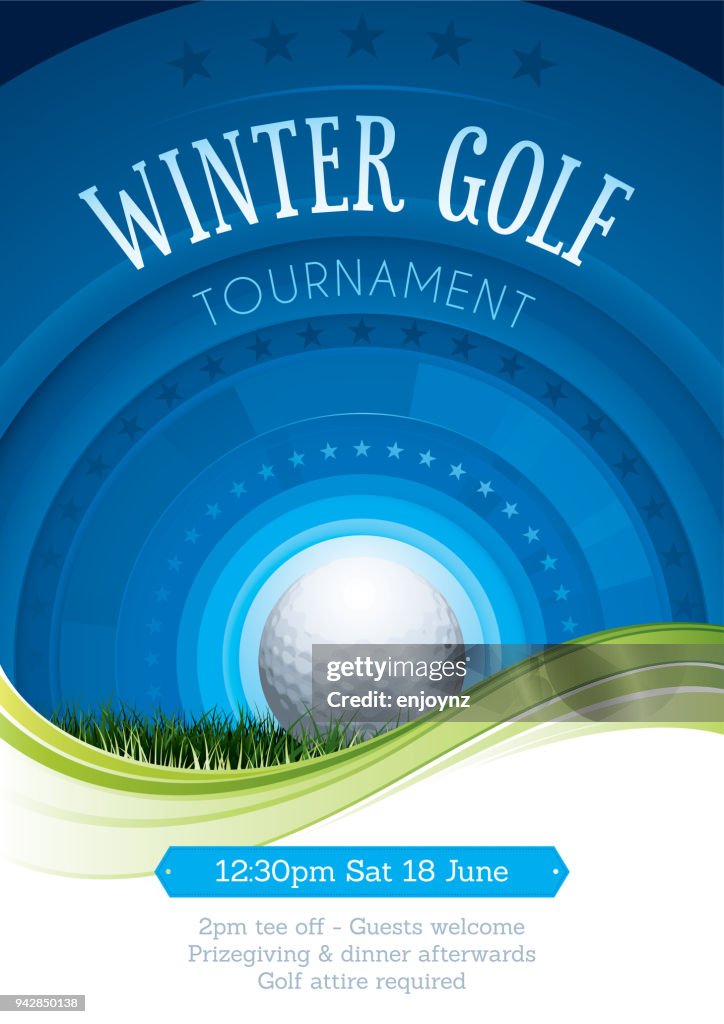 Golf tournament poster
