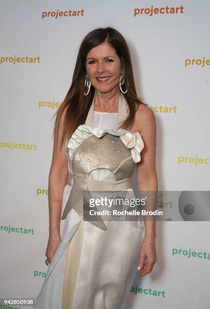 Lyn Winter attends ProjectArt "My Kid Could Do That" Los Angeles Benefit and Exhibition at The Underground Museum on April 6, 2018 in Los Angeles,...