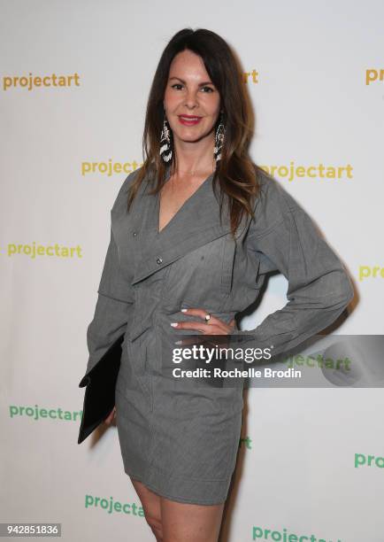 Kelly Lamb attends ProjectArt "My Kid Could Do That" Los Angeles Benefit and Exhibition at The Underground Museum on April 6, 2018 in Los Angeles,...