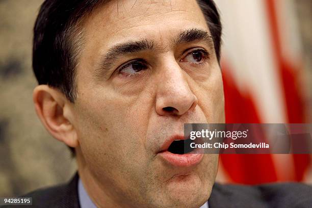 House Oversight and Government Reform Committee ranking member Rep. Darrell Issa questions witnesses about the purchase of Merrill Lynch by Bank of...