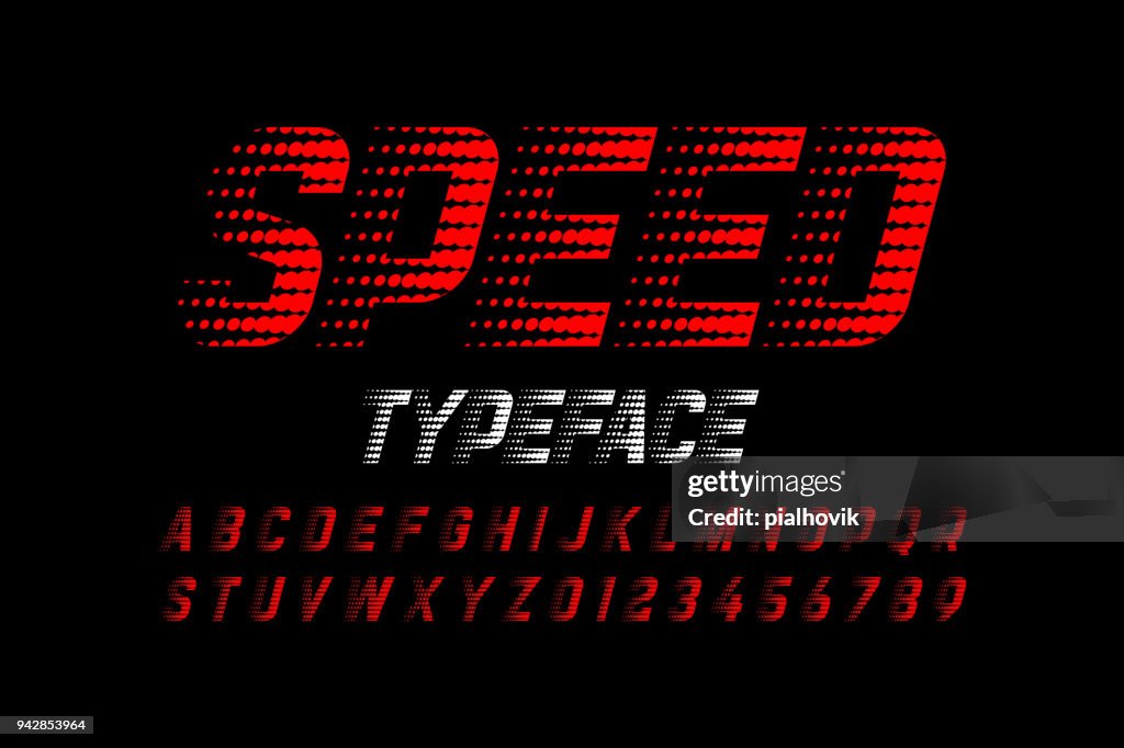 Speed Style Text Speed Style Font High-Res Vector Graphic - Getty Images