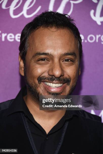 Actor Carlos Moreno Jr. Attends the premiere of the AltaMed "Free To Be" sexual health campaign at the Target Terrace Lounge on April 6, 2018 in Los...