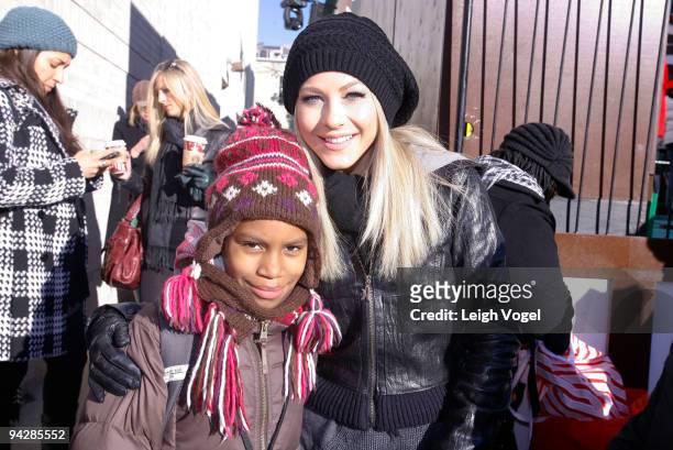 Courtney Taylor and Julianne Hough attends the Target To-Go holiday kick off at Target on December 11, 2009 in Washington, DC.