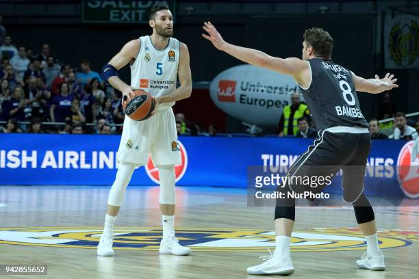 Rudy Fernandez of Real Madrid in action during the 2017/2018 Turkish Airlines EuroLeague Regular Season Round 30 game between Real Madrid and Brose...