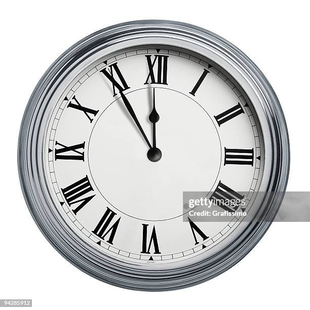 clock with roman figures and paths 2 - clock is ticking stock pictures, royalty-free photos & images