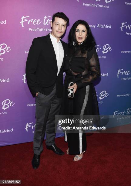 Actor Reynaldo Pacheco and singer Maria Conchita Alonso attend the premiere of the AltaMed "Free To Be" sexual health campaign at the Target Terrace...
