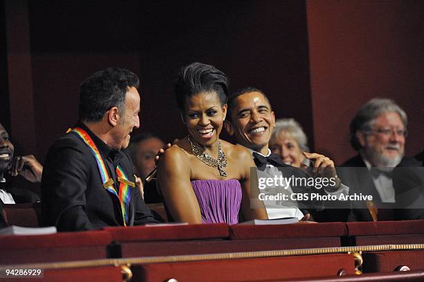 The 32nd Annual Kennedy Center Honors --Rock legend Bruce Springstein, Jazz pianist Dave Brubeck, Opera star Grace Bumbry, Writer/Comedian Mel...