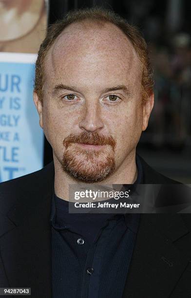 Actor Louis C.K. Arrives at the Los Angeles premiere of "The Invention Of Lying" at the Grauman's Chinese Theatre on September 21, 2009 in Hollywood,...