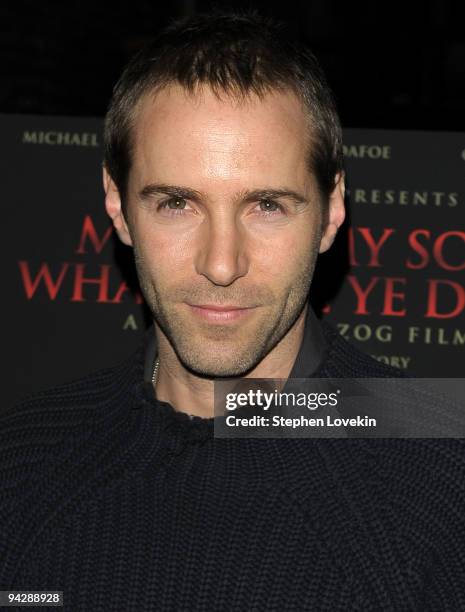 Actor Alessandro Nivola attends the premiere of "My Son, My Son What Have Ye Done" at the IFC Center on December 11, 2009 in New York City.