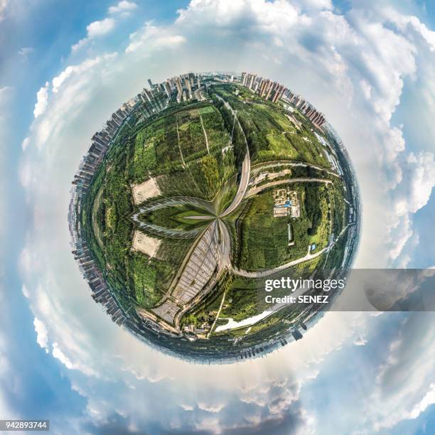 spinning little planet - panoramic 360 stock pictures, royalty-free photos & images