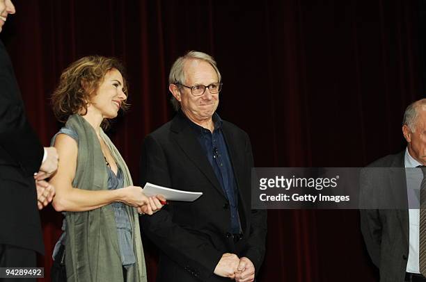 Ken Loach attends the Film Gala at the Lichtburg Essen on December 11, 2009 in Essen, Germany. The Film Gala Honors Director Ken Loach with the...
