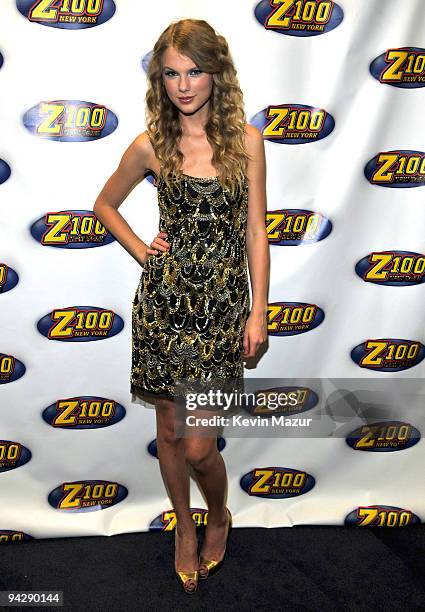 Taylor Swift attends Z100's Jingle Ball 2009 presented by H&M at Madison Square Garden on December 11, 2009 in New York City.