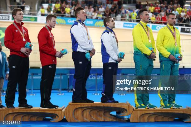 Scotland's Neil Fachie and pilot Matt Rotherham , Wales' James Ball and pilot Peter Mitchell , and Australia's Brad Henderson and pilot Tom Clarke...