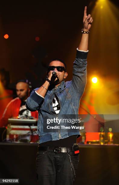 Jay Sean performs onstage during Z100's Jingle Ball 2009 presented by H&M at Madison Square Garden on December 11, 2009 in New York City.