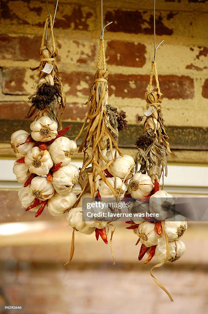 Hanging Garlic