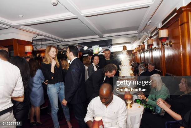 General View of atmosphere during the Nicolas Mereau Birthday Party At Club 13 on April 6, 2018 in Paris, France.