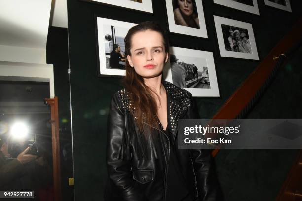 Model Elisabeh Oros attends the the Nicolas Mereau Birthday Party At Club 13 on April 6, 2018 in Paris, France.