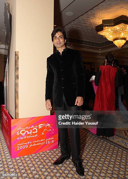 Indian Actor Sonu Sood at the post screening party of the movie "City of Life" on December 11, 2009 in Dubai, United Arab Emirates.
