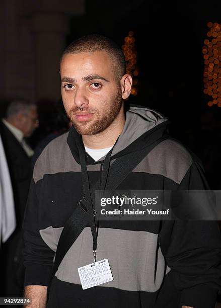 Palestinian Rap singer and actor Suheil at the post screening party of the movie "City of Life" on December 11, 2009 in Dubai, United Arab Emirates.