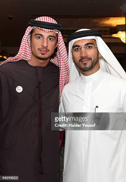 Film Director Ali Mostafa and Jamal Al Sharif Executive Director of Dubai Studio City on December 11, 2009 in Dubai, United Arab Emirates.