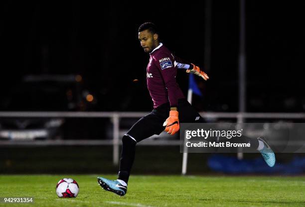 Waterford , Ireland - 6 April 2018; Lawrence Vigouroux of Waterford FC during the SSE Airtricity League Premier Division match between Waterford FC...