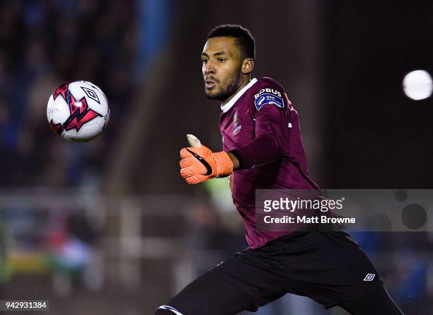 Waterford , Ireland - 6 April 2018; Lawrence Vigouroux of Waterford FC during the SSE Airtricity League Premier Division match between Waterford FC...