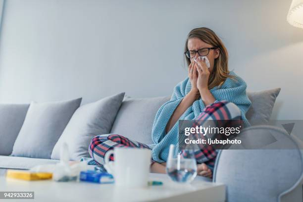 this runny nose is starting to ruin my day - season stock pictures, royalty-free photos & images