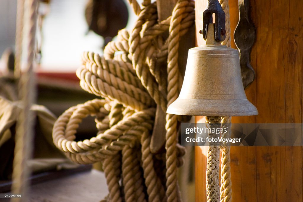 Bell on sailing ship