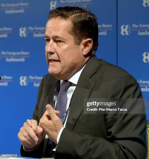 Jes Staley Chief Executive Officer of Barclays attends the 'Lo Scenario dell'Economia e della Finanza' workshop on April 7, 2018 in Cernobbio, Como...