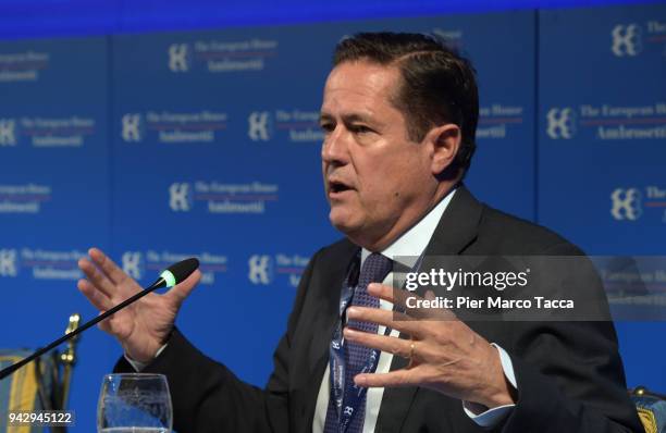 Jes Staley Chief Executive Officer of Barclays attends the 'Lo Scenario dell'Economia e della Finanza' workshop on April 7, 2018 in Cernobbio, Como...