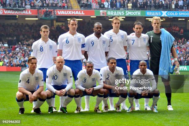 The England team Jack Wilshere, John Terry, Darren Bent, Michael Dawson, Frank Lampard, Joe Hart Scott Parker, Wayne Rooney, Ashley Cole, Glen...