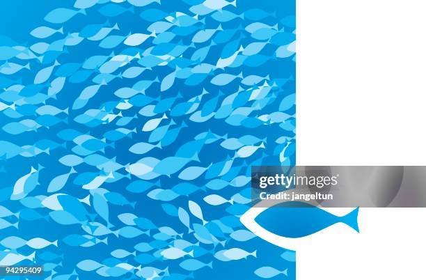 fish background - school of fish stock illustrations