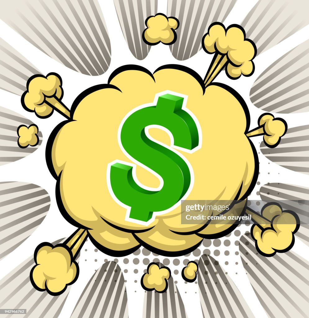Exploding Dollar Signs Exploding Dollar Symbol High-Res Vector Graphic - Getty Images
