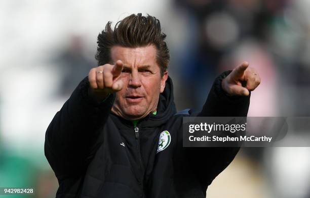 Dublin , Ireland - 6 April 2018; Republic of Ireland head coach Colin Bell during the 2019 FIFA Women's World Cup Qualifier match between Republic of...